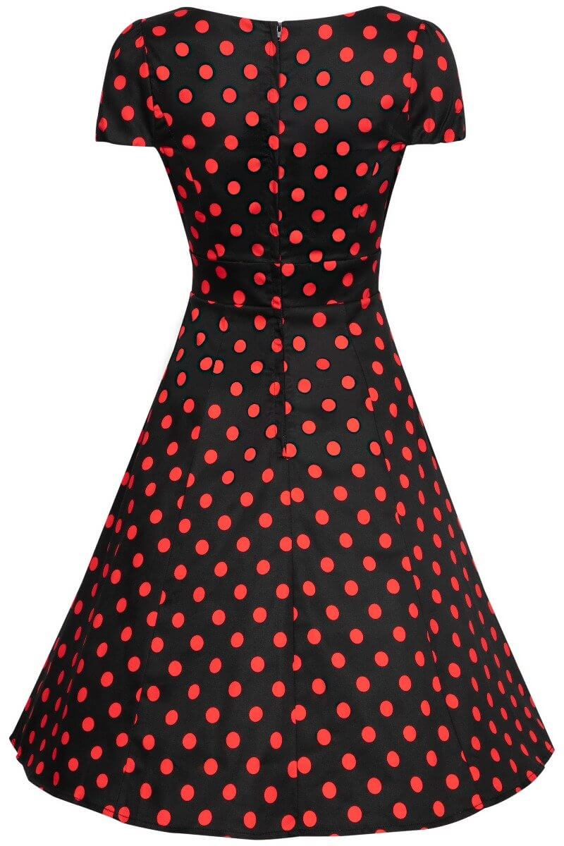 Claudia Black & Red Polka Dot Dress