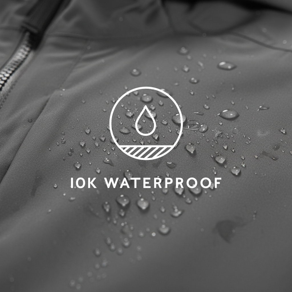 Brigsteer Mens Waterproof Jacket - Soot Grey