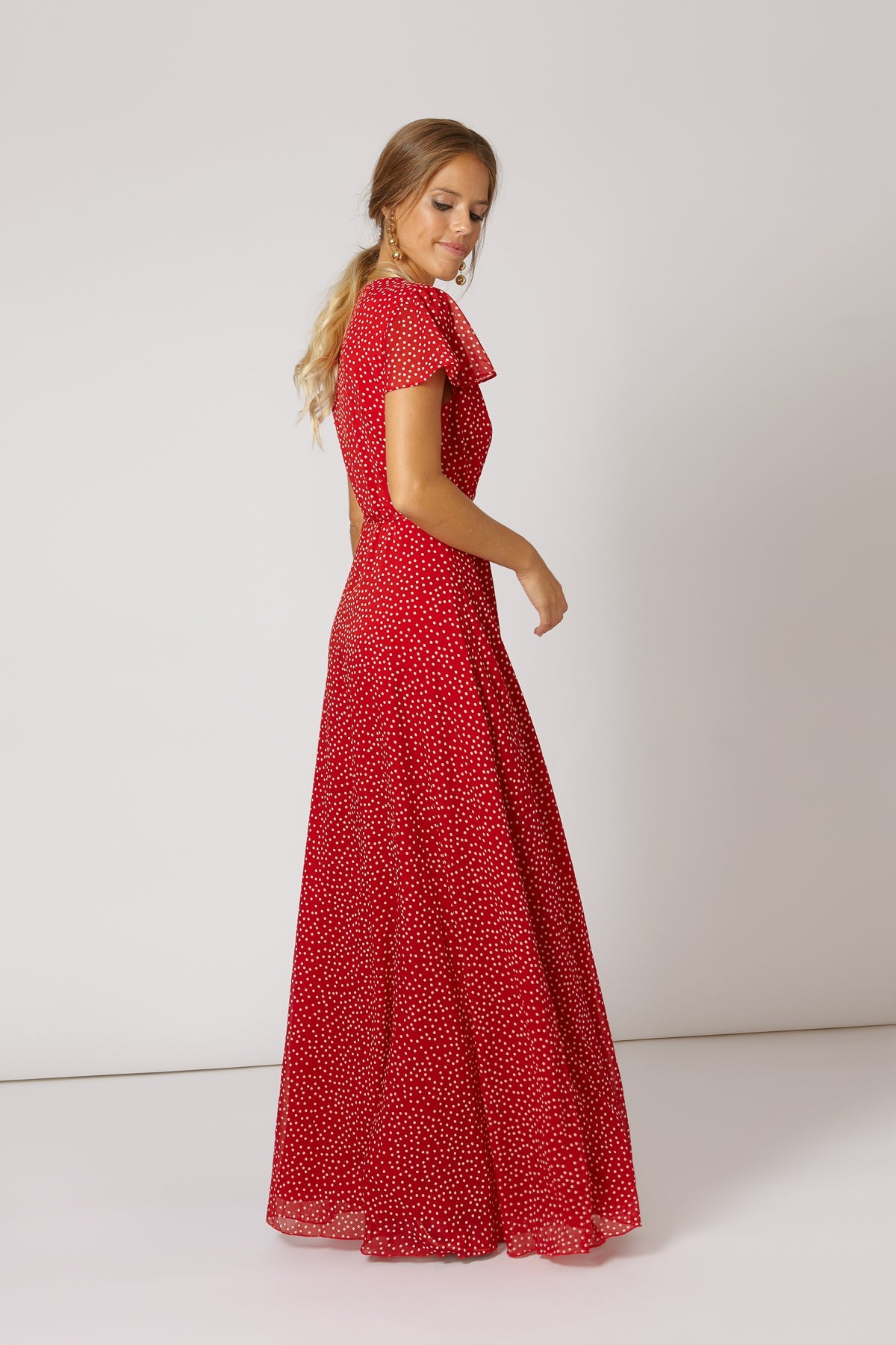 Vestido Lena Lunares Rojo/Crema SS19