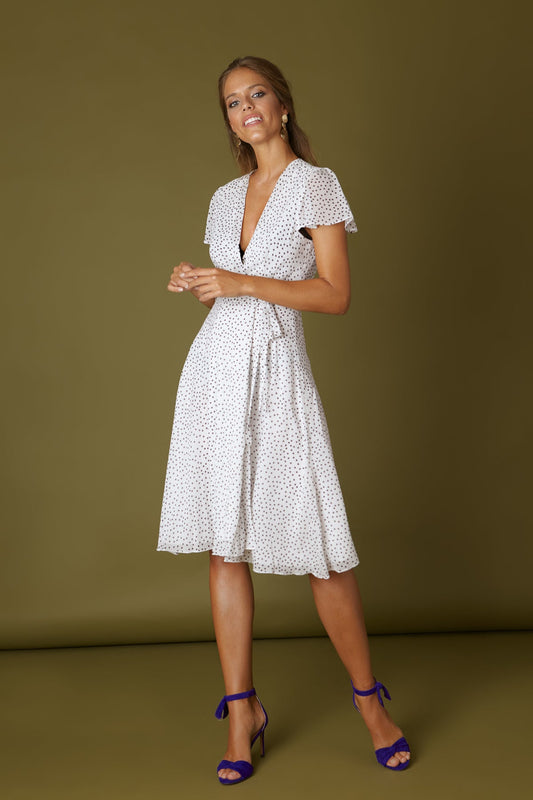 Vestido Nana Lunares Blanco/Negro SS19