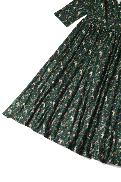 Billie Green Giraffe Dress