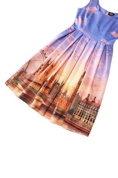 Amanda London At Sunset Flared Dress