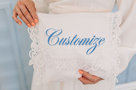 Venice Lace Envelope + Customized Embroidery