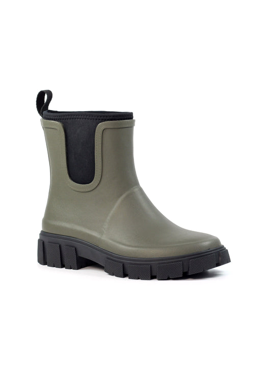 Lazy Dogz Lake Short Waterproof Wellington - Olive