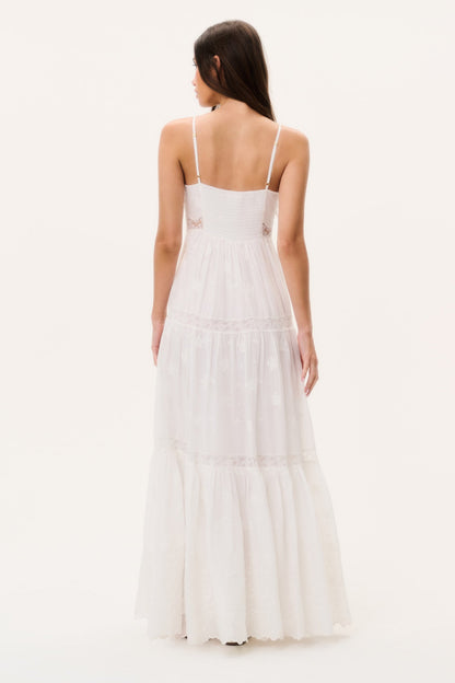 Espa Lace-Trimmed Maxi Dress