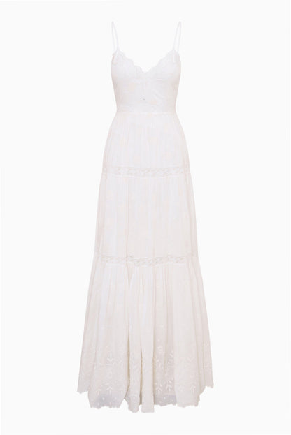 Espa Lace-Trimmed Maxi Dress