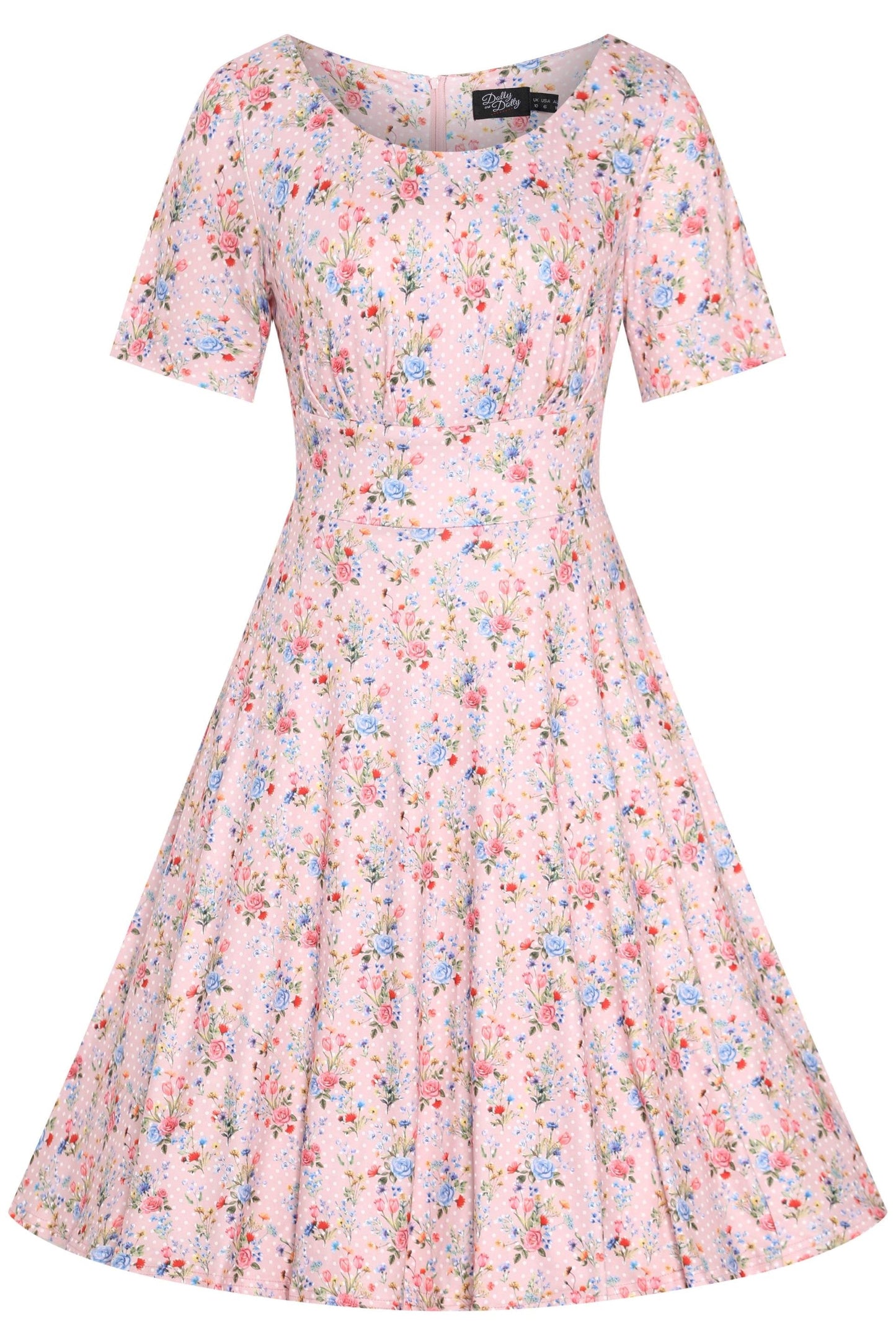 Brenda Summer Pink Meadow Dress
