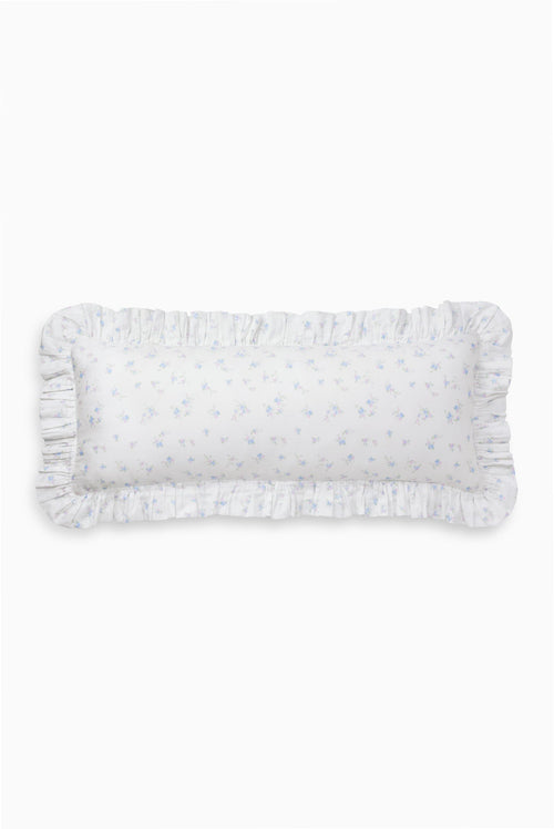 Garden Bow Ruffled Lumbar Pillow