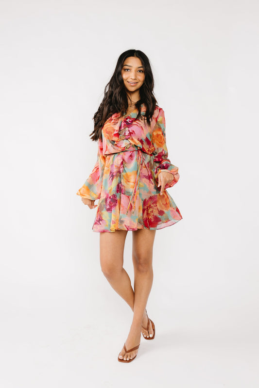Watercolor Florals Dress