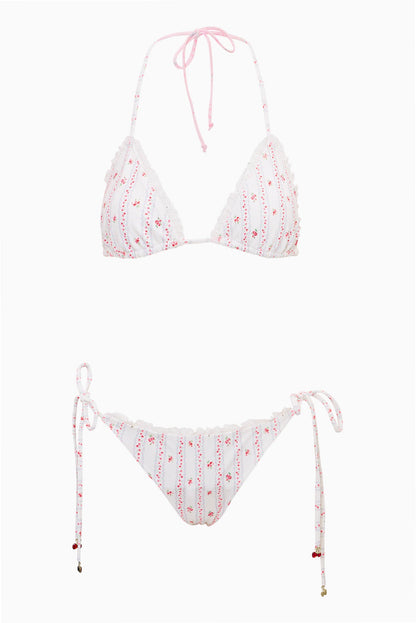 Harbor Cherry Stripe Bikini