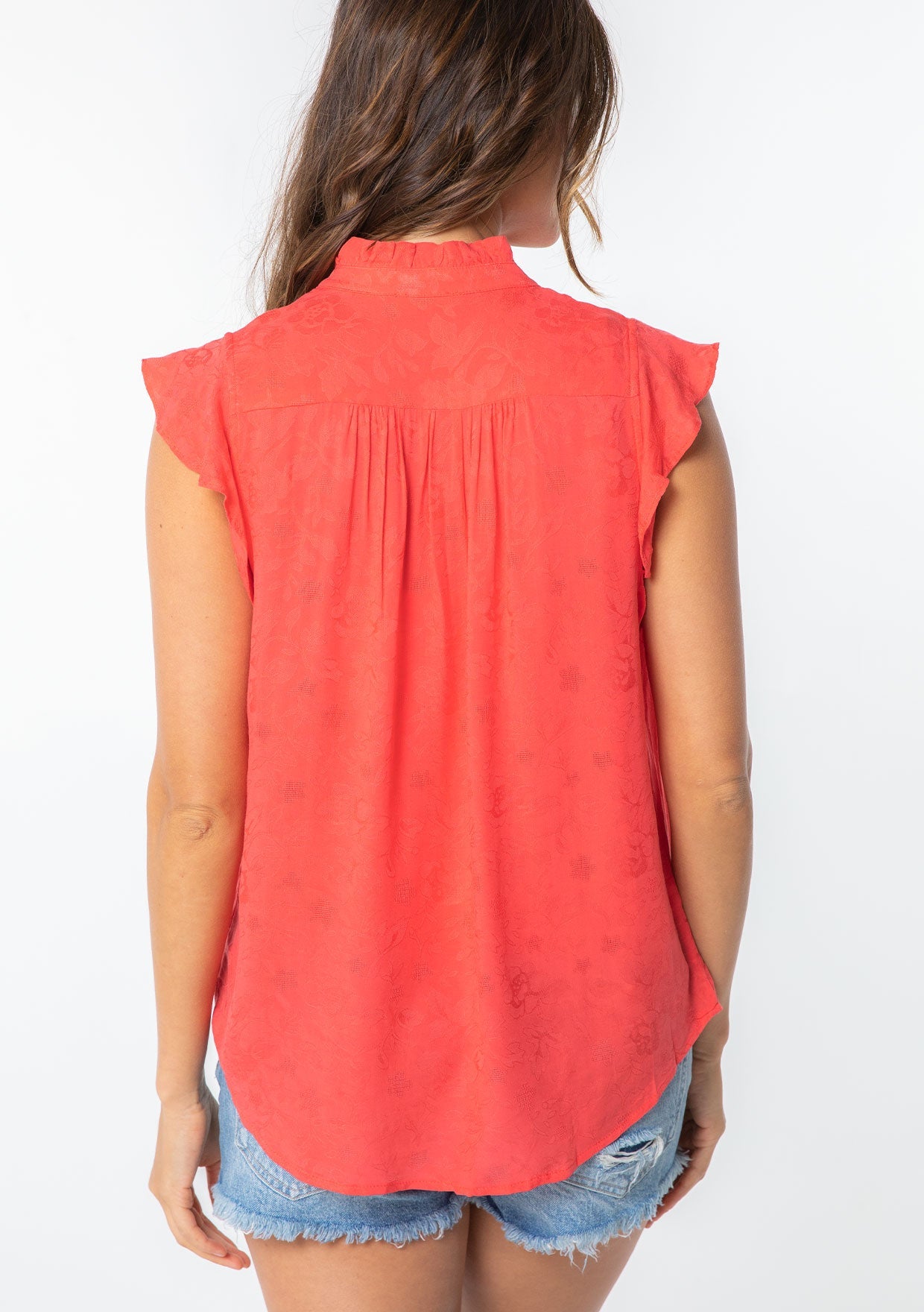 Misty Flutter Sleeve Top