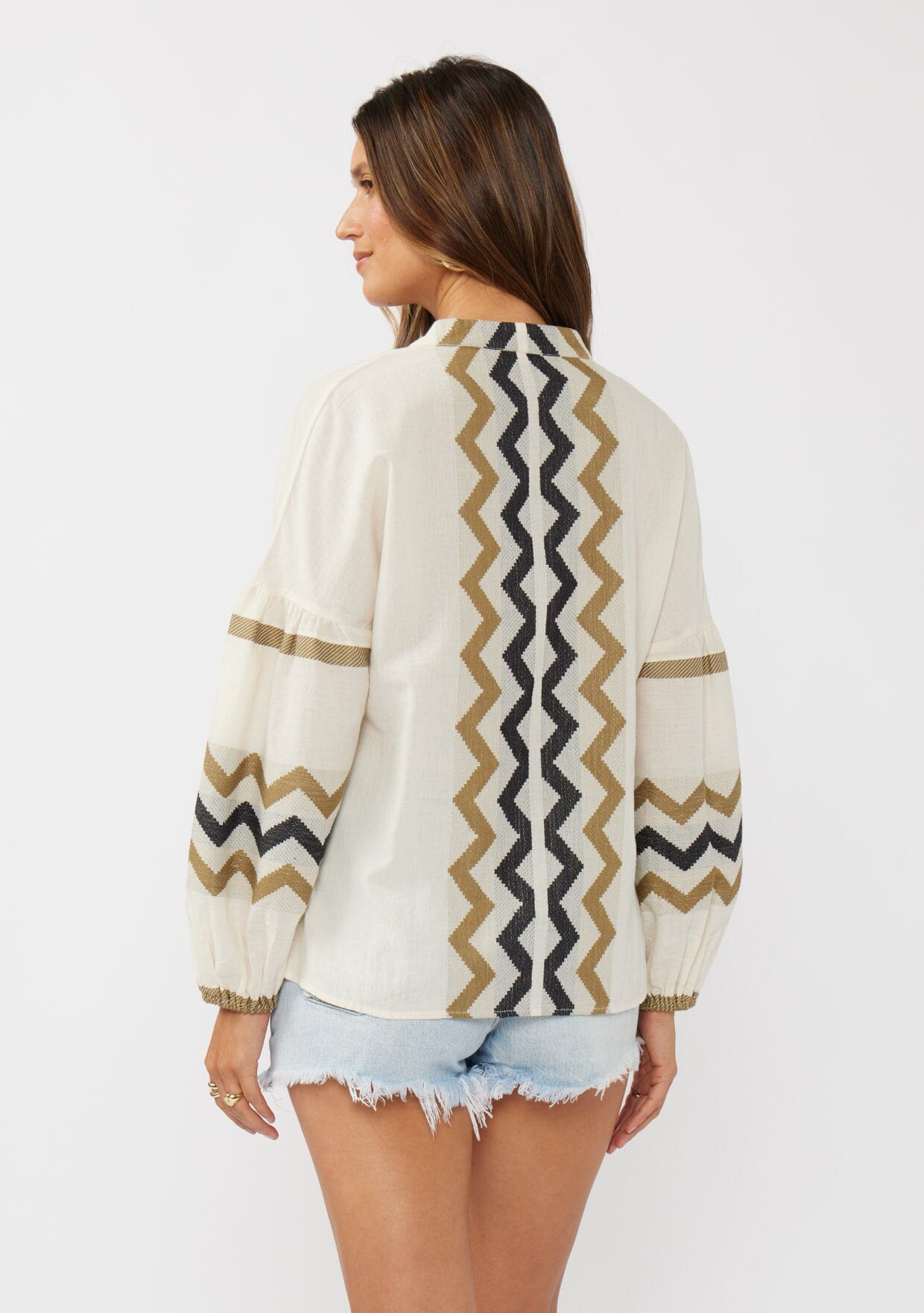 Mona Jacquard Blouse
