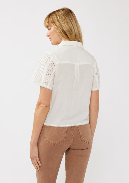 Varya Floral Eyelet Shirt