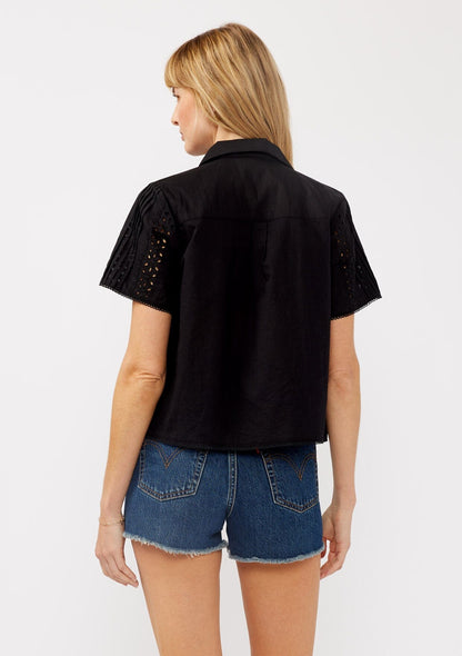 Varya Floral Eyelet Shirt