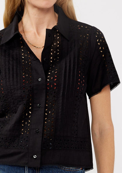 Varya Floral Eyelet Shirt