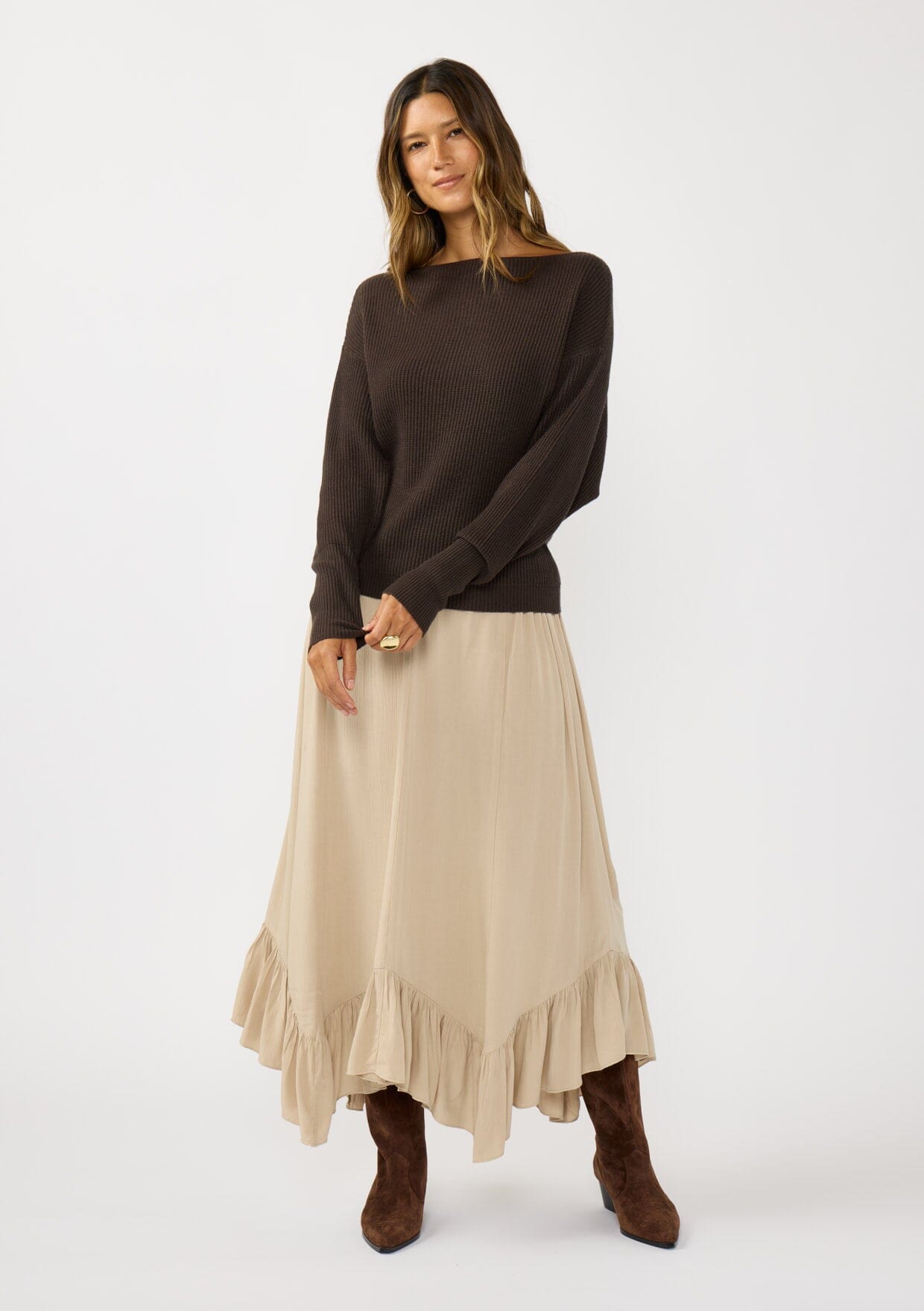 Snuggle Up Off Shoulder Sweater