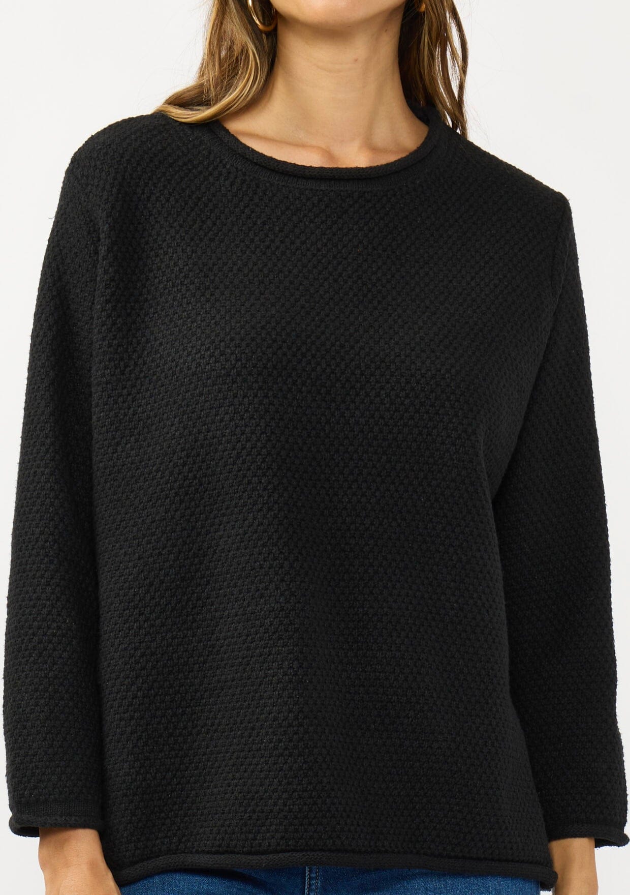 Honeycomb Rollneck Sweater