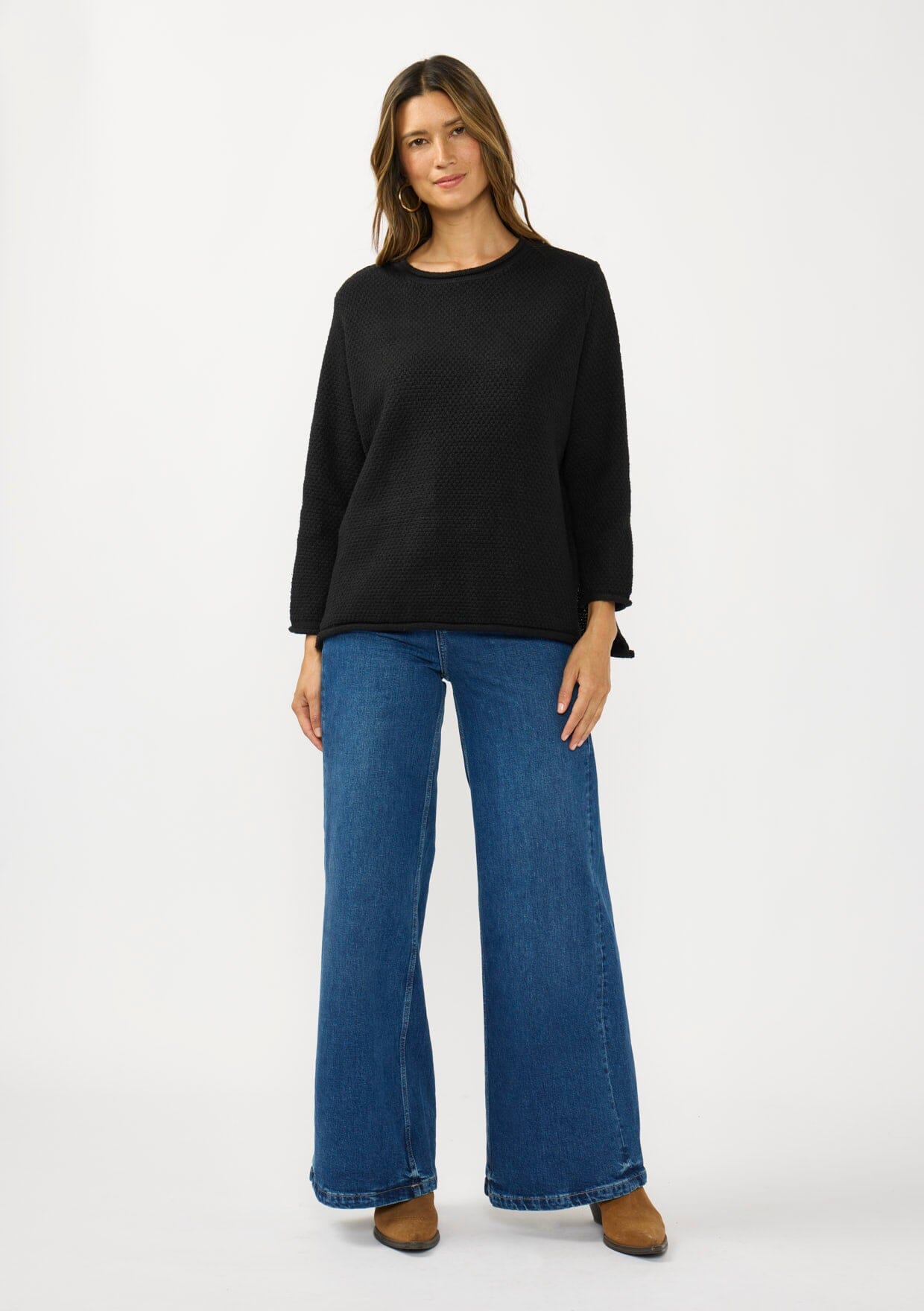 Honeycomb Rollneck Sweater