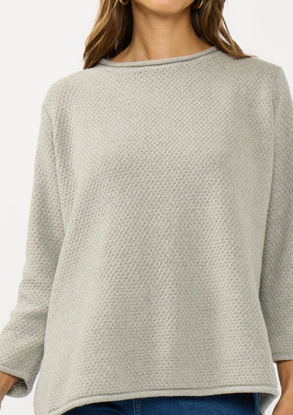 Honeycomb Rollneck Sweater
