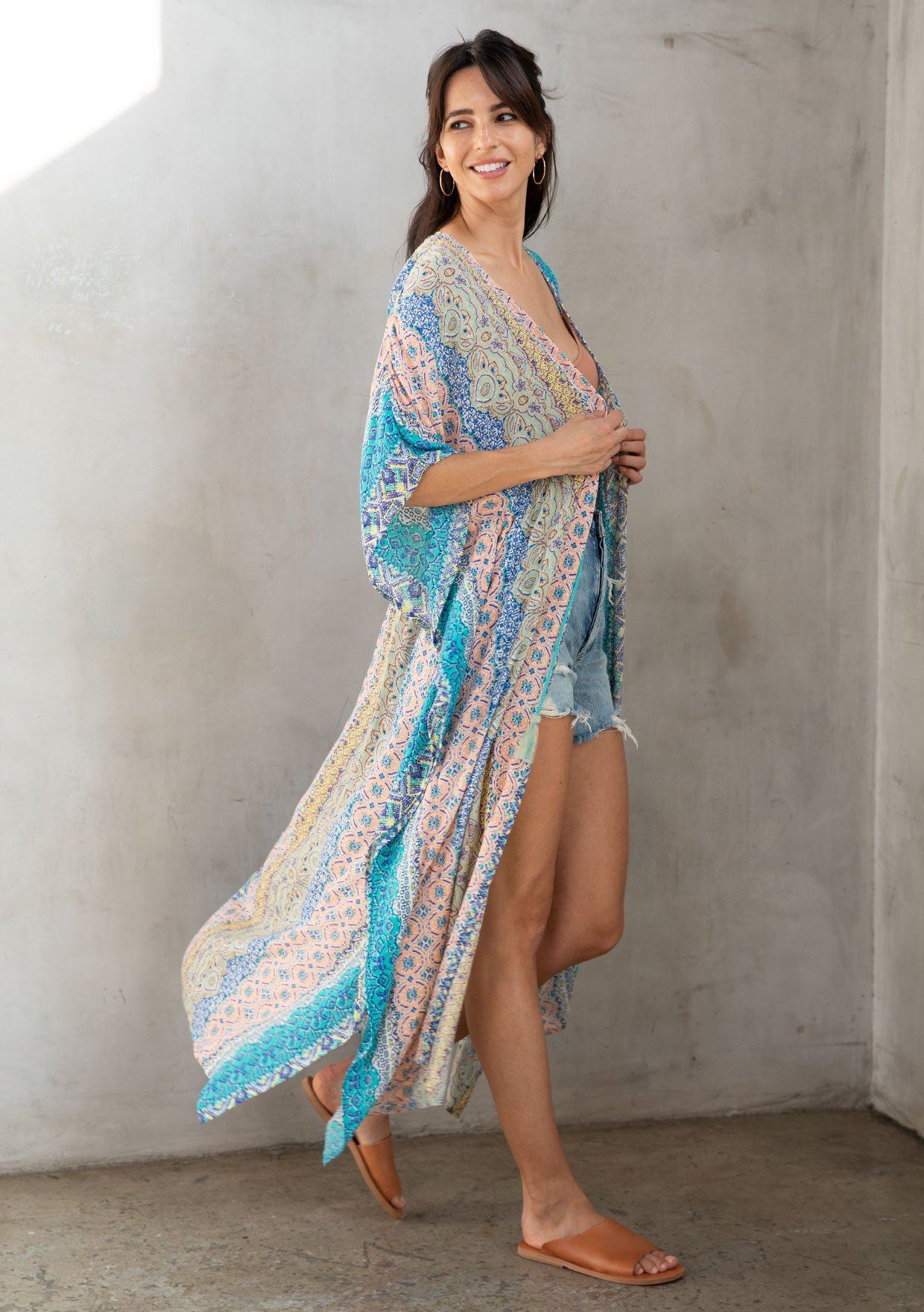 Take me to Coachella Paisley Maxi Kimono