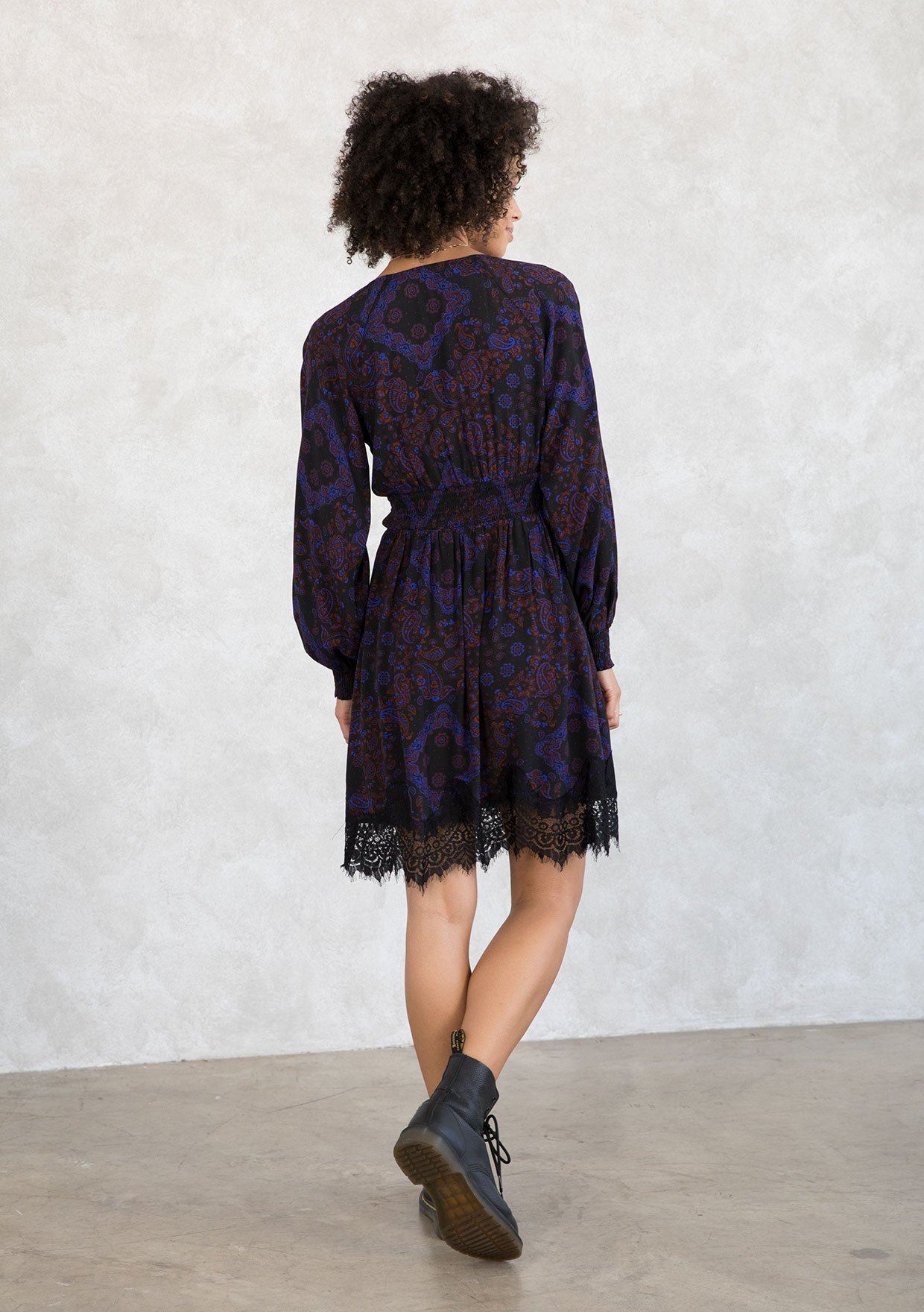 Onyx Lace Mini Dress