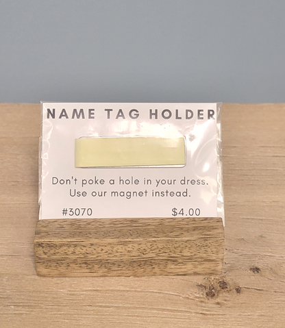 Magnetic Name Tag Holder