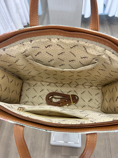 LDS Temple Bag - Green Rose