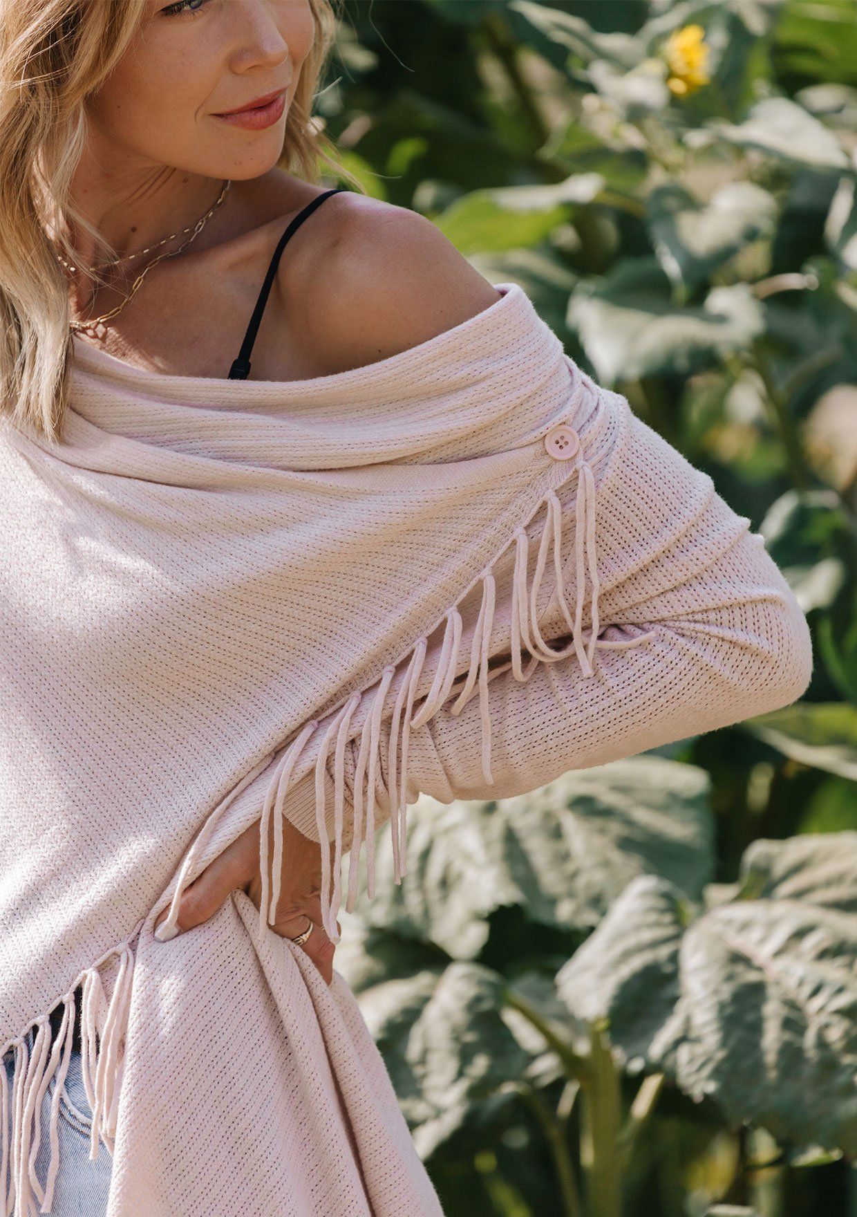 Carys Pointelle Knit Sweater