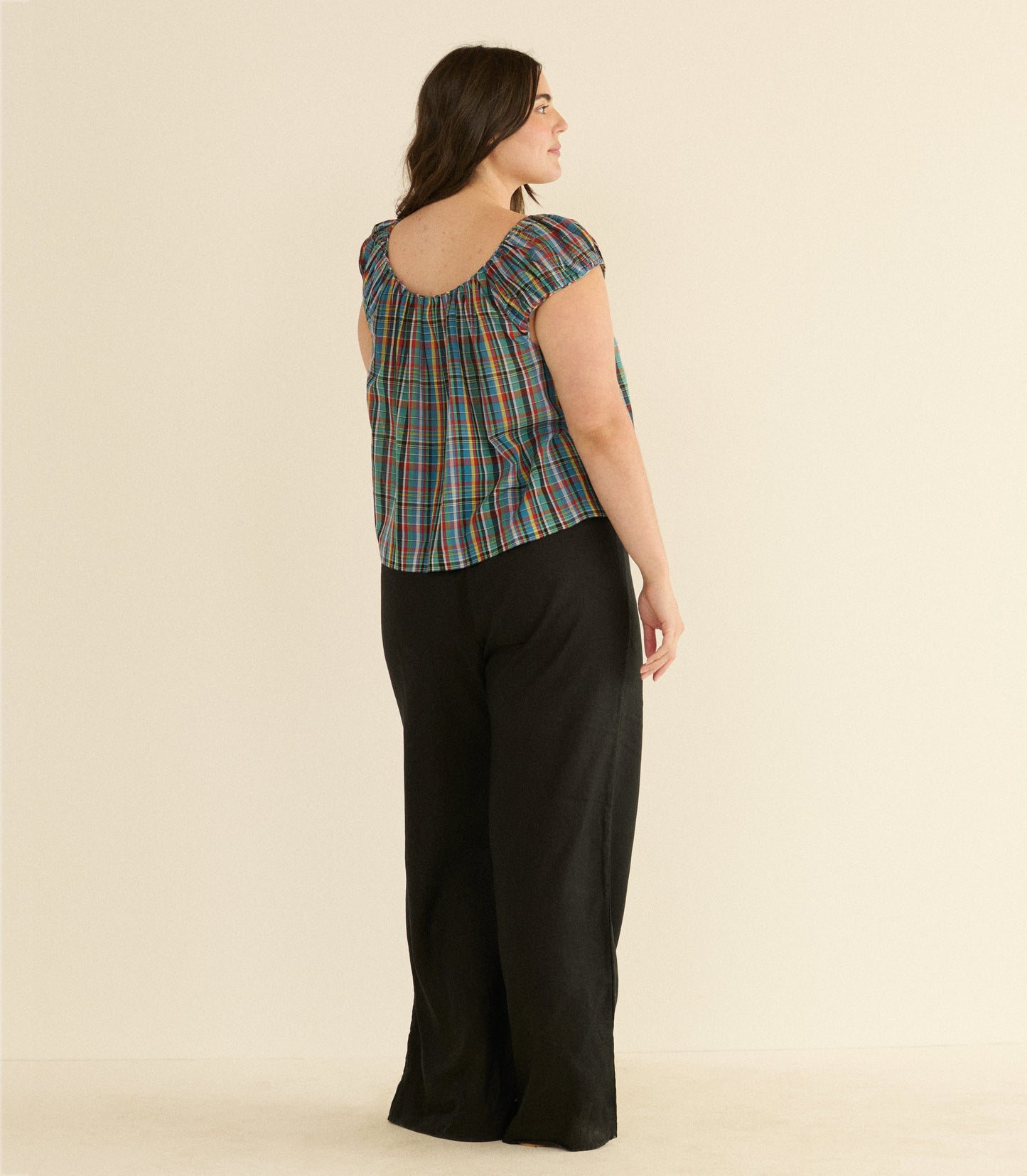 JESSA TOP -- ALDERBROOK PLAID