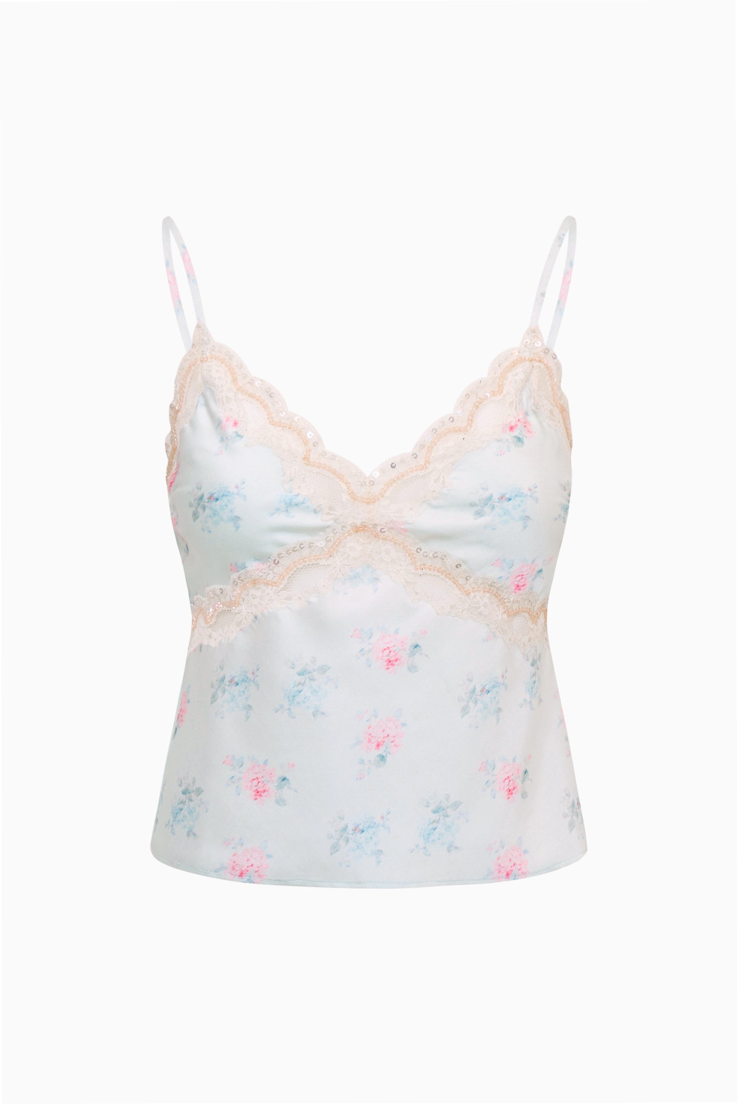 Lamora Floral Satin Top