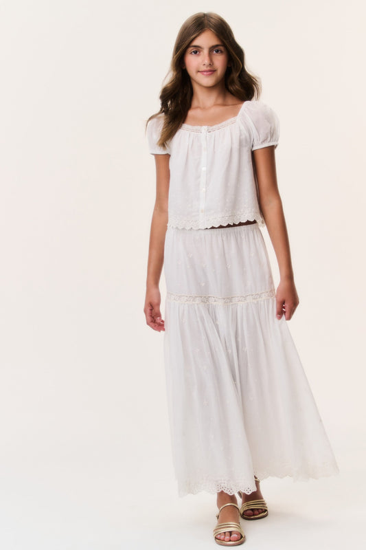 Tween Cotton Lace Leonna Top