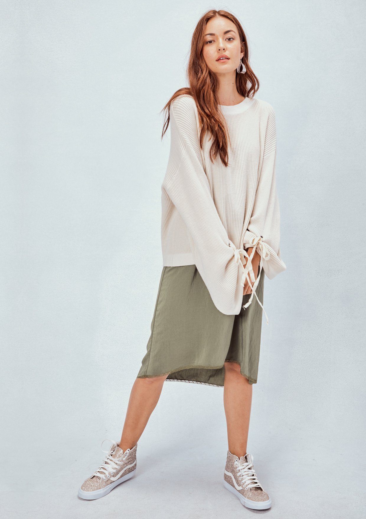 Jillian Tie Sleeve Pullover