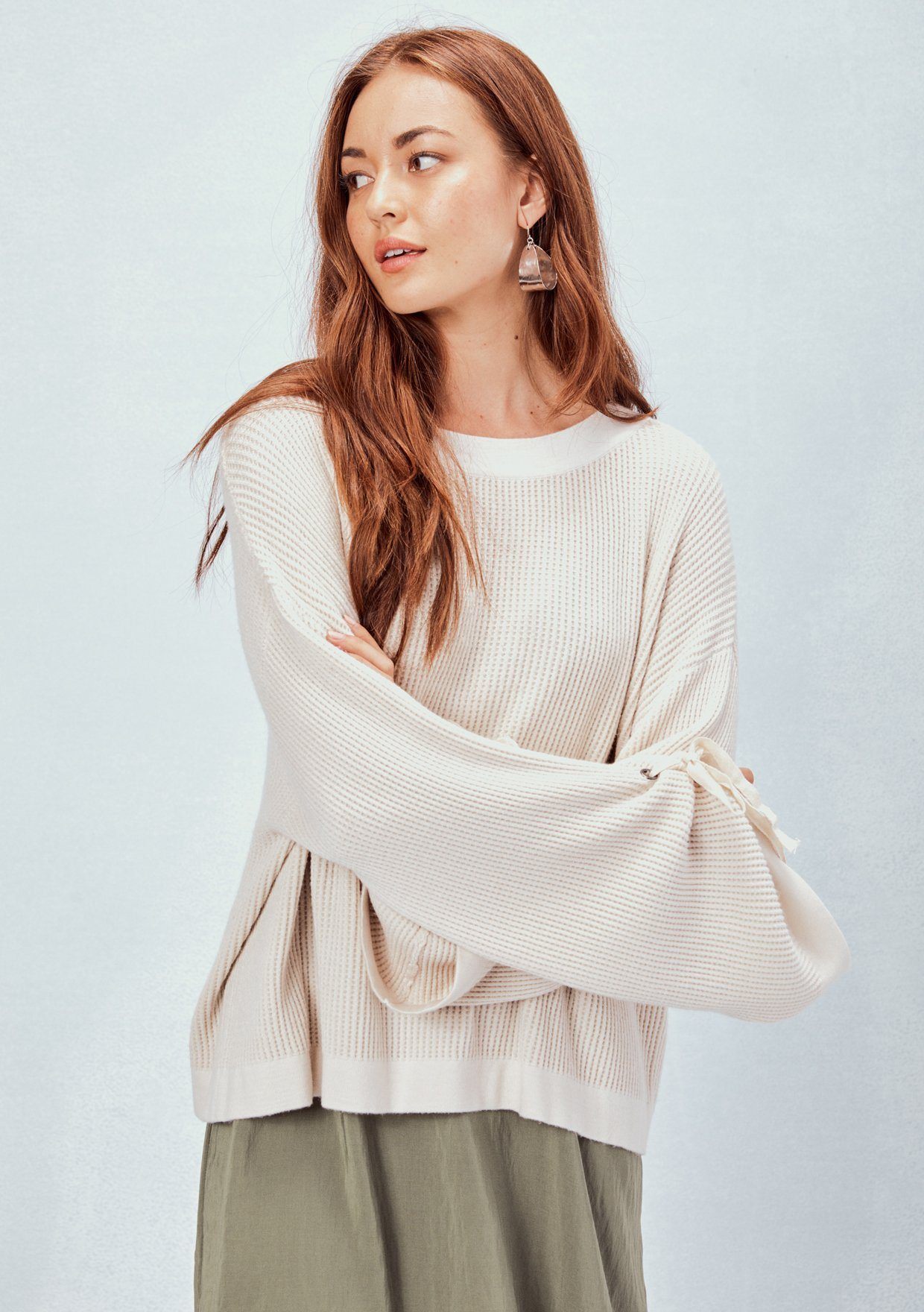 Jillian Tie Sleeve Pullover