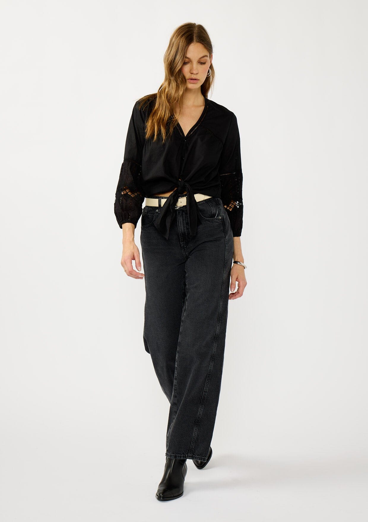 Rosalia Tie Front Top