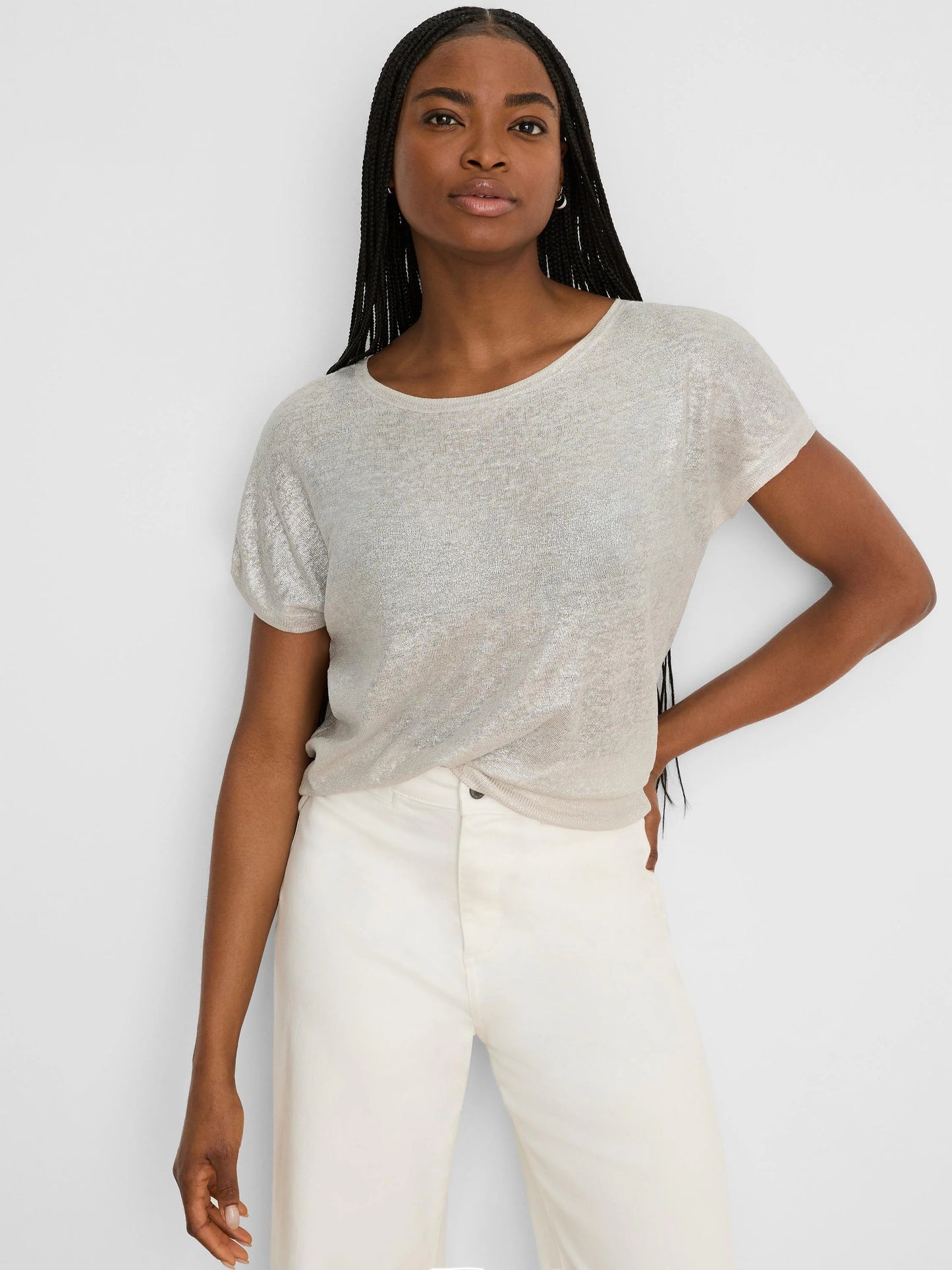 Glazed Featherknit Sweater