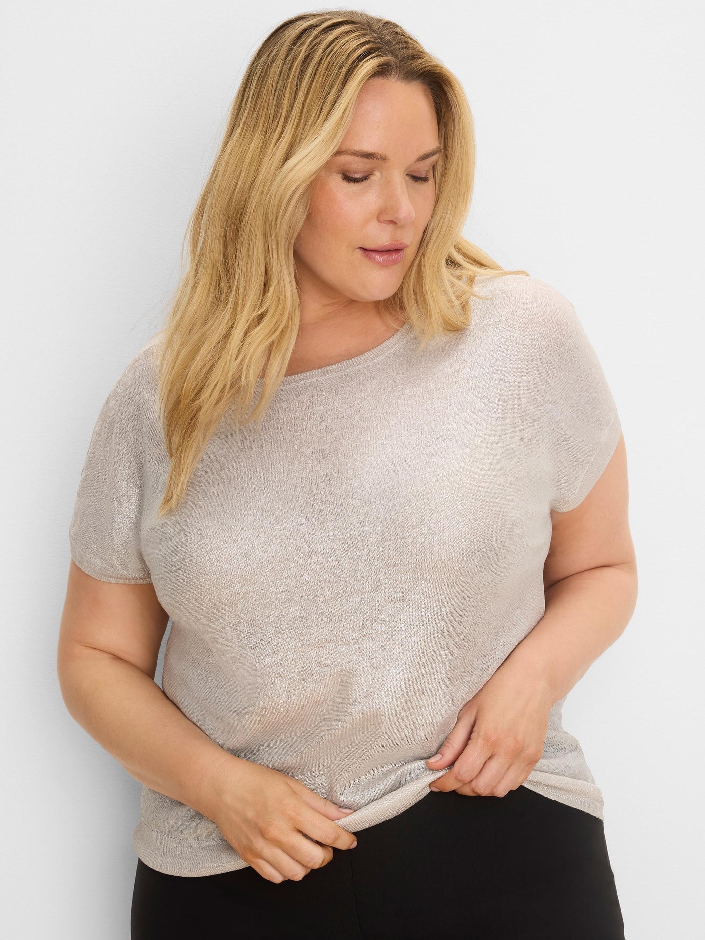 Glazed Featherknit Sweater