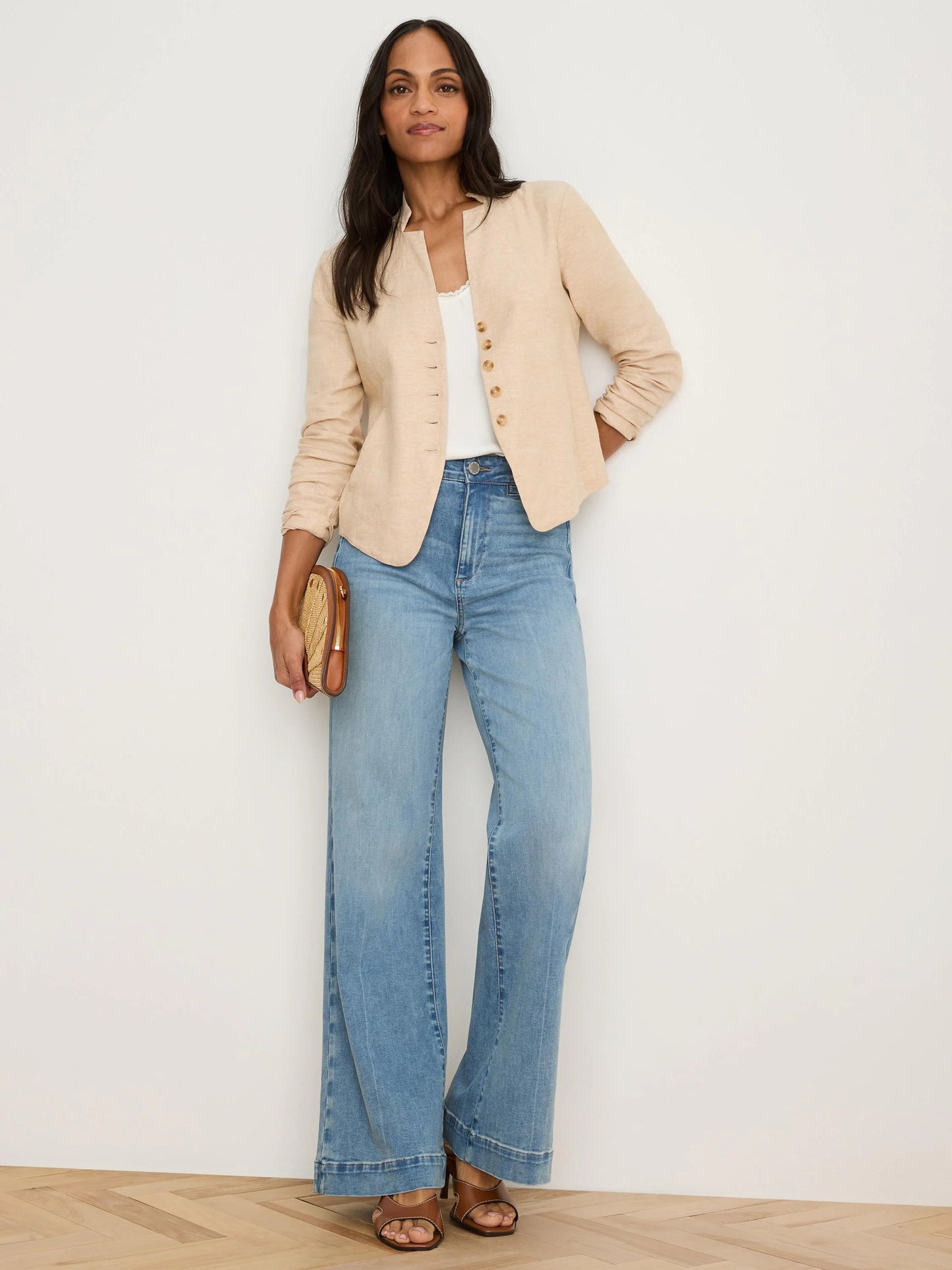 Seams To Be Stretch Linen Jacket