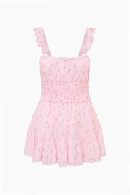 Maralina Floral Cotton Mini Dress