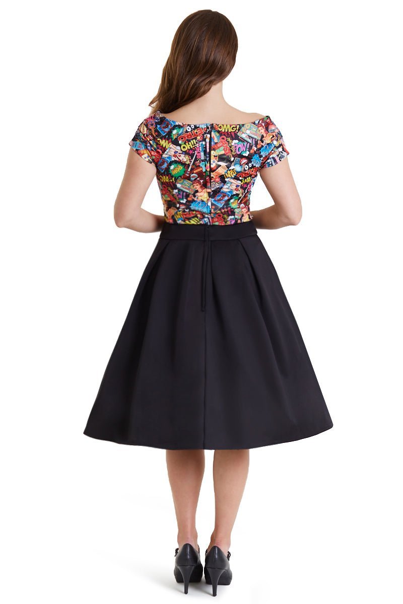 Lilian Off Shoulder Pop Art Top