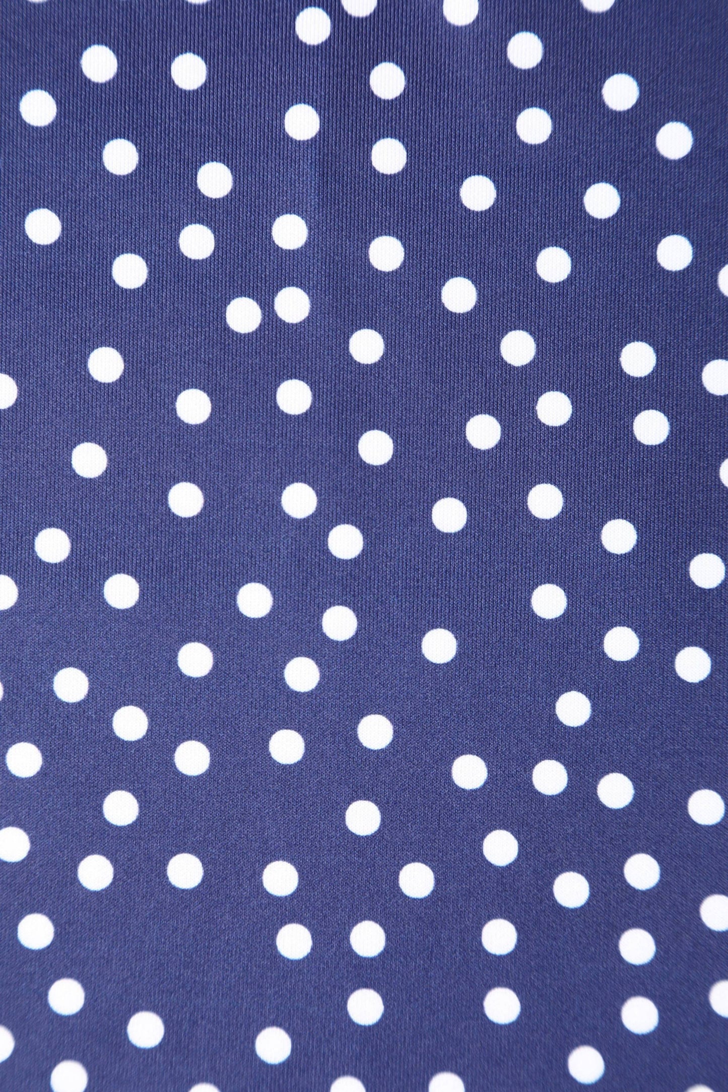 Norma Cross Strap Fitted Dress in Blue Polka Dots