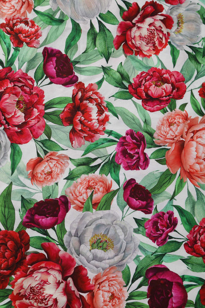 Lily White Peony Off Shoulder Dress