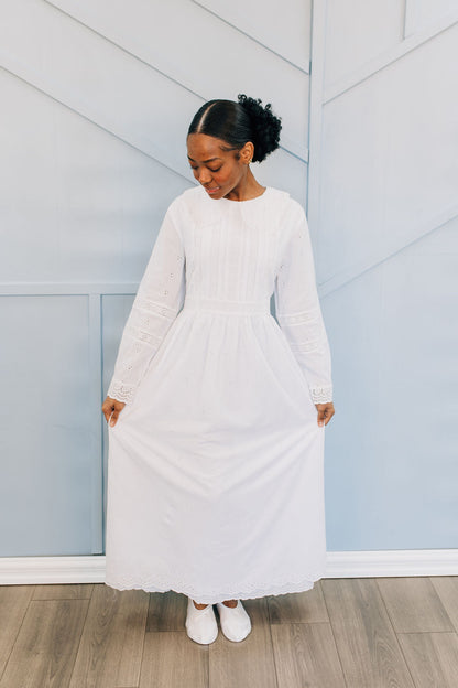 Emma Cotton LDS Temple Dress