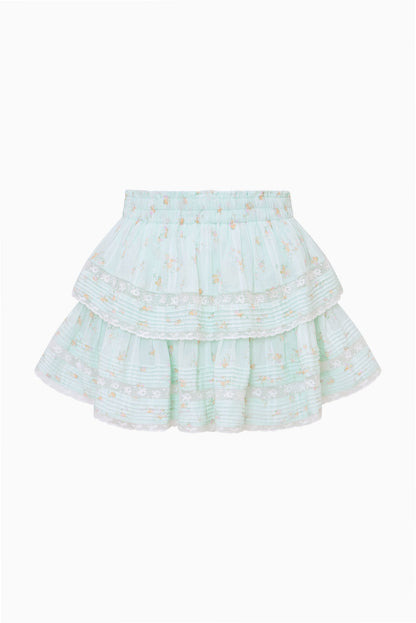 Ditsy Floral Ruffle Mini Skirt