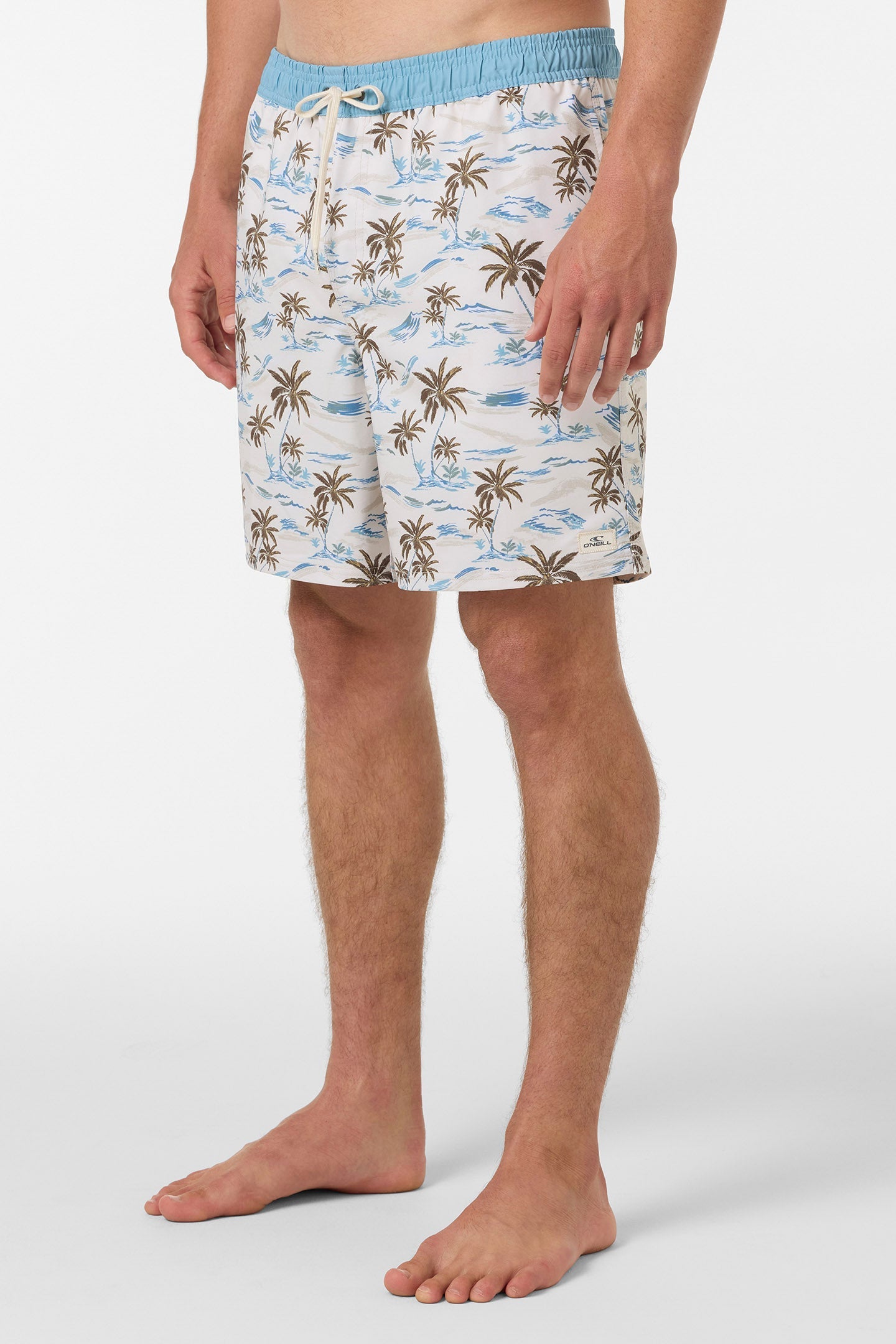 Hermosa Elastic Waist Lined 17" Swim Trunks