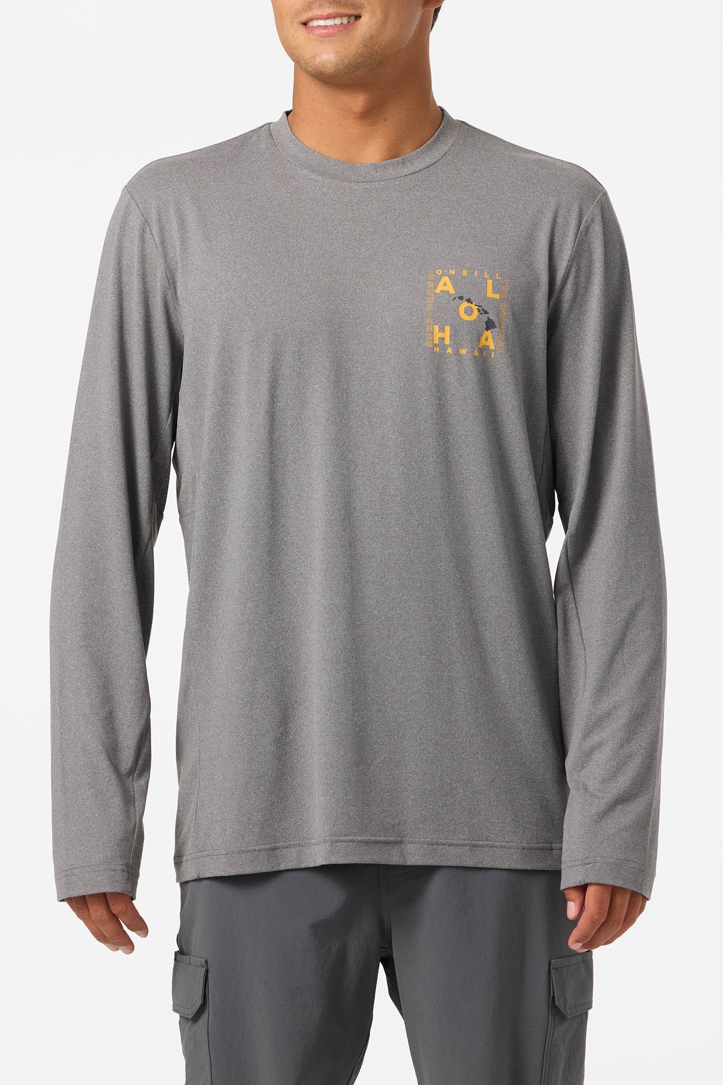 Hawaii Layout UPF Long Sleeve Standard Fit Tee