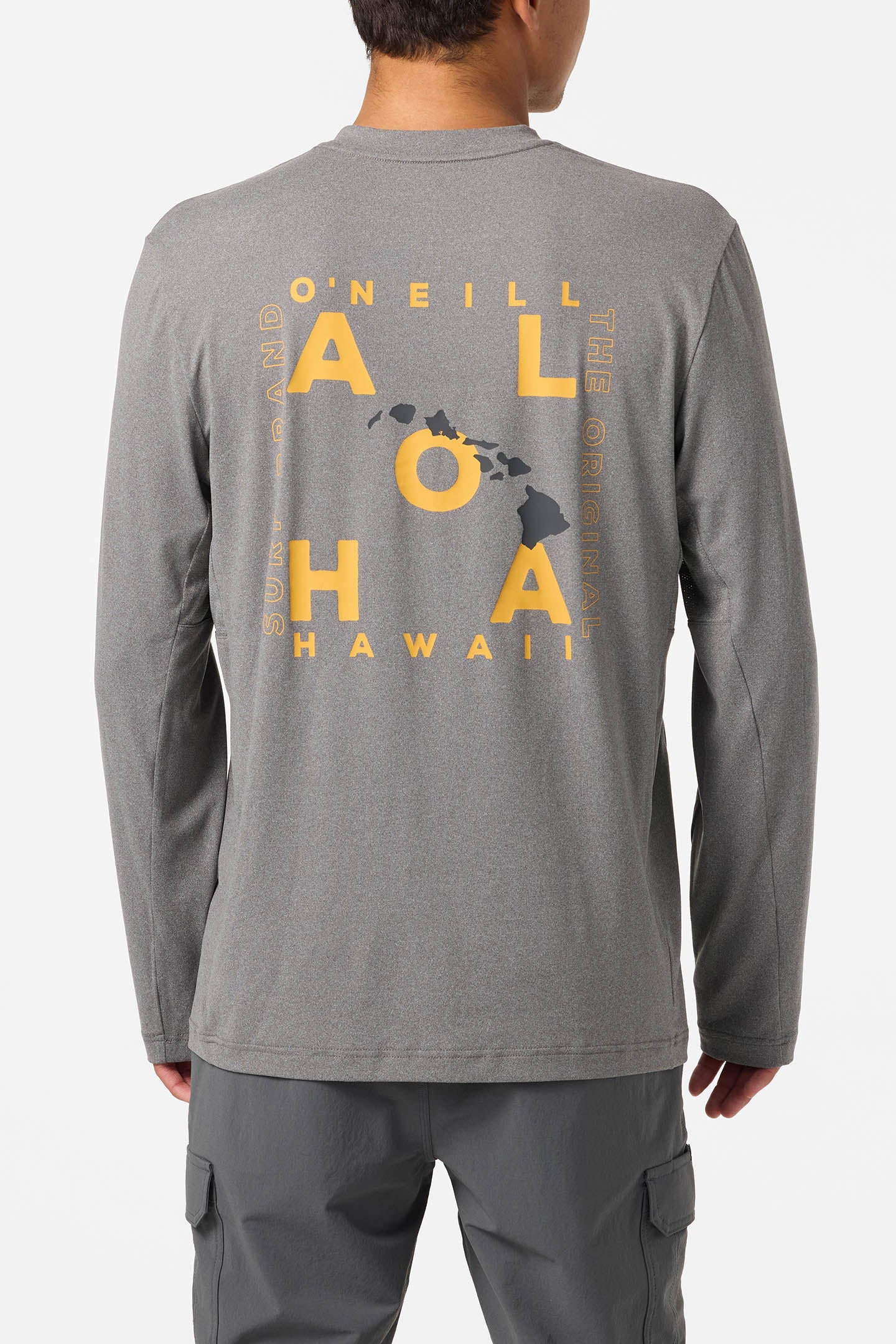 Hawaii Layout UPF Long Sleeve Standard Fit Tee