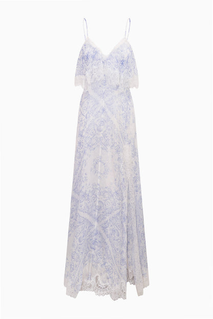 Stelline Sheer Silk Maxi Dress