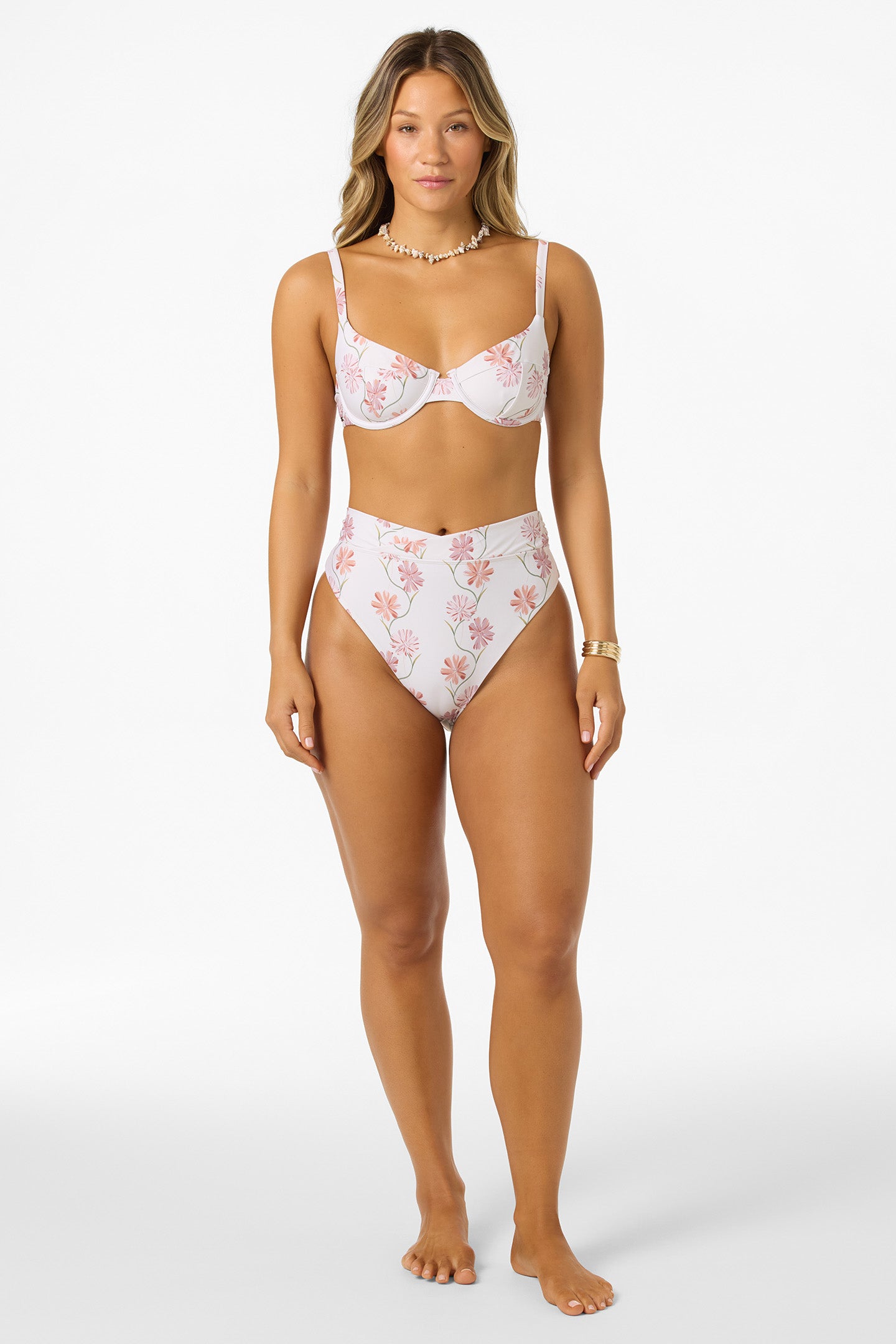 Ivy Floral Seashell Bra Top