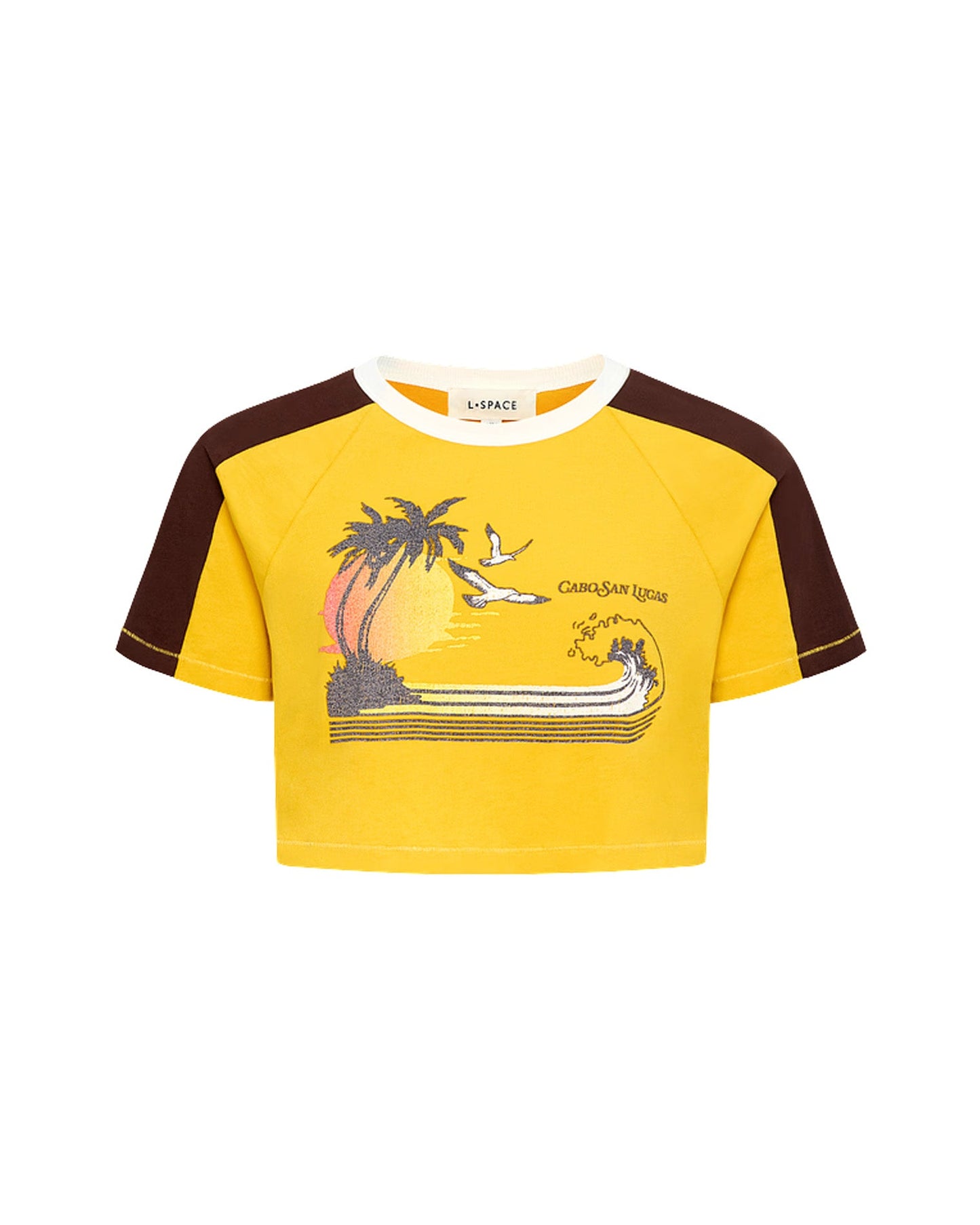 x The Salty Blonde Costa Crop Top - Cabo Sunset