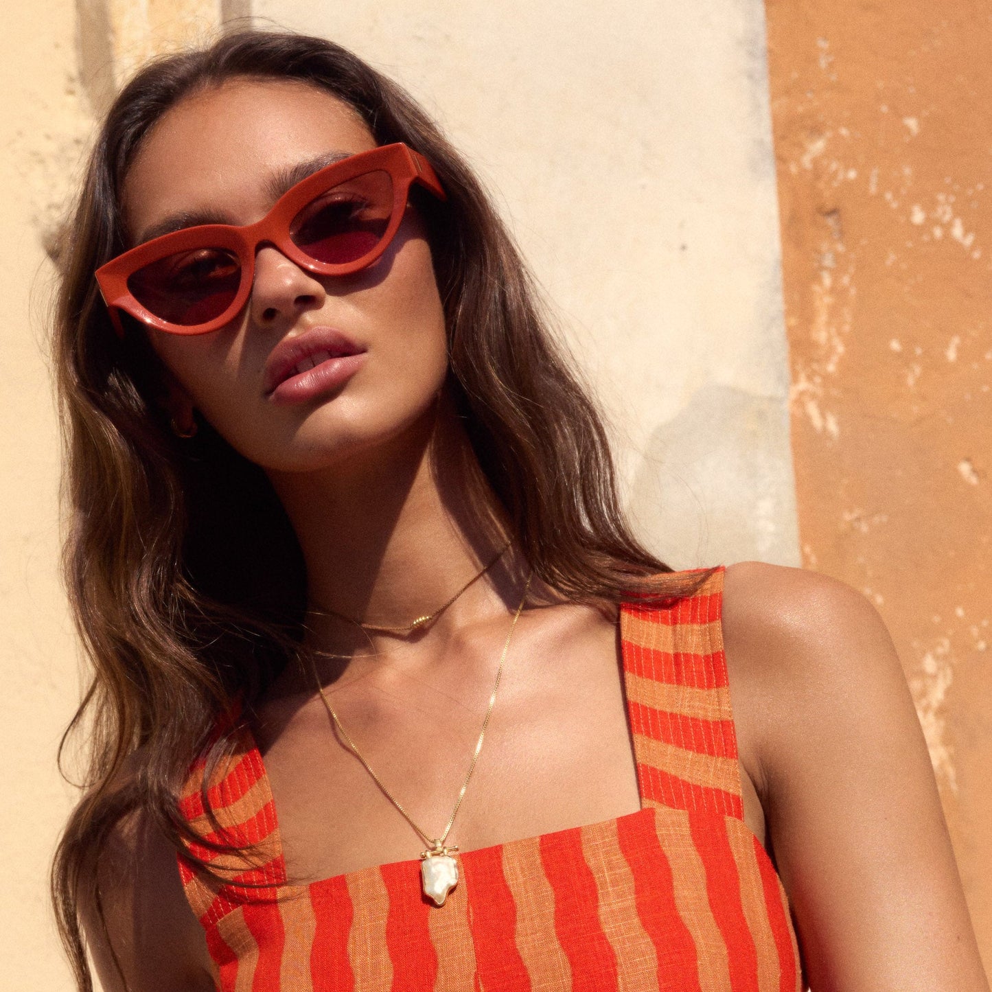 Babette Sunglasses In Rosso